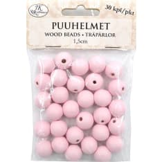 J.K. Primeco vaaleanpunaiset puuhelmet