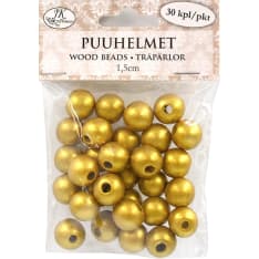 J.K. Primeco kullanväriset puuhelmet
