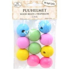 J.K. Primeco värilajitelma puuhelmet