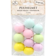 J.K. Primeco pastellilajitelma puuhelmet