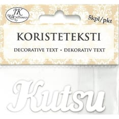 Decorative text Kutsu gold foil 5pcs
