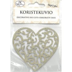 J.K. Primeco Sydän glitter koristekuvio