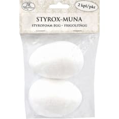 Styrofoam egg 7,5cm 2pcs