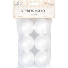 Styrofoam balls 6cm 4pcs