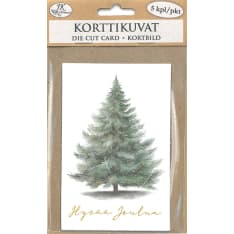 J.K. Primeco 5pcs Kuusi kulta Die cut card