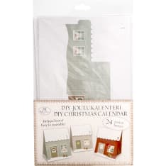 J.K. Primeco 24 kpl Talot punaharmaa DIY-Joulukalenteri