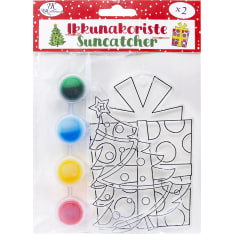J.K. Primeco 2 pcs Christmas tree and gift Sun catcher
