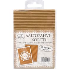 Corrugated cardboard card natural 10pcs