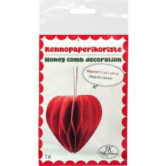 J.K. Primeco Heart red Honeycomb paper decoration