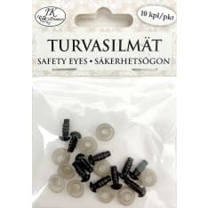J.K. Primeco 10pcs 6mm black Safety eyes