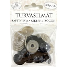 J.K. Primeco 10pcs 20mm black Safety eyes