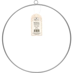 Metal wreath 25cm ring silver