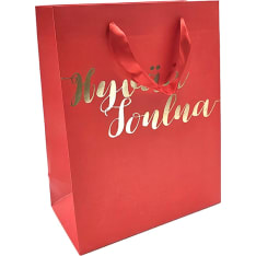 J.K. Primeco Hyvää joulua kultafolio M-koko lahjakassi