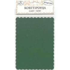 J.K. Primeco Aaltoreuna tummanvihreä 10 kpl korttipohja
