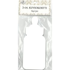 Folded shape card Baby bottle 5pcs