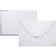 Envelope C6 Silver foil white 10kpl