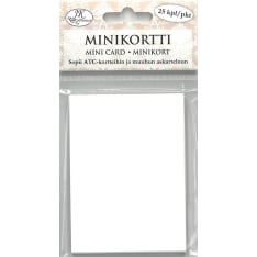 J.K.Primeco 25 kpl valkoinen minikortti