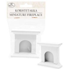 J.K. Primeco white Miniature fireplace