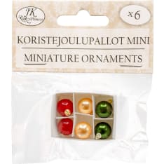 J.K. Primeco 6 pcs Miniature ornaments