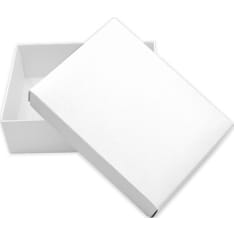 Card box big pearlescent white 2pcs