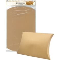 Pillow box L recycled brown 3pcs