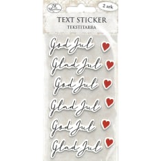 J.K. Primeco God jul svart tekstitarra