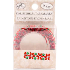 J.K. Primeco 90 cm Poinsettia Pearl rhinestone sticker roll