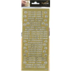 Peel-off sticker tekstilajitelma silver