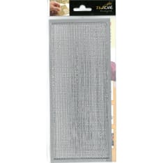 Peel-off sticker garland silver