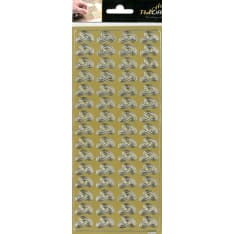 Peel-off sticker rings gold