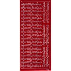 Peel-off sticker Hyvää joulua silver