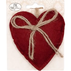 J.K. Primeco Heart dark red Felt decoration
