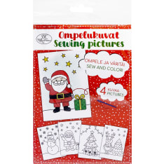 J.K. Primeco 4 pcs A5 Christmas figures Sewing pictures
