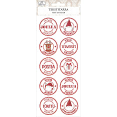 J.K. Primeco Text sticker Joululeimasin