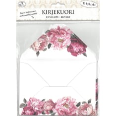 J.K. Primeco 10pcs C6 Peony Envelope