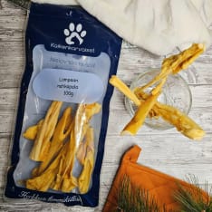 Kaikenkarvaiset Lampaan nahkapala 100 g koiran herkku