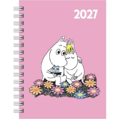 Diary Moomin 2027 A6 Love pink