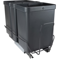 Mever 2x10 l + 5 l waste bucket trolley