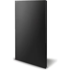 Narvi L75 x K115 cm yksinkertainen musta suojaseinä