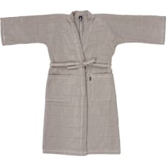 Jokipiin Pellava Laituri natural color/black bathrobe