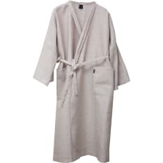Jokipiin Pellava Laituri beige linen bathrobe