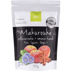 Elixi Makurouhe Omena-Kaneli 300 g pellavansiemenrouhe