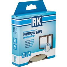 RK Window Tape transparent 25mm 14m ikkunan tiivisteteippi