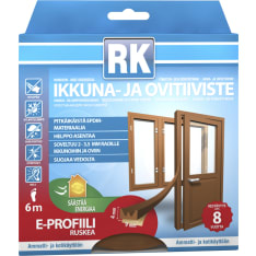Rk E 6 m brown window and door seal