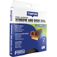 Timpuri P-profile 6m window and door sealing