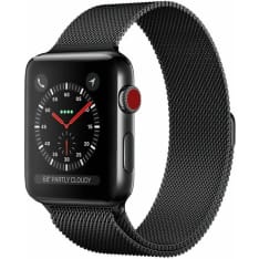 Wave Apple Watch 42/44mm teräspunottu ranneke