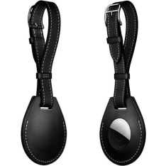 Wave Apple AirTag buckle Genuine Leather leather protection