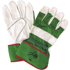 JM green cowhide work glove