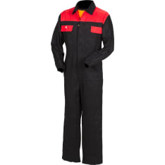 Priha black/red cotton jumpsuit