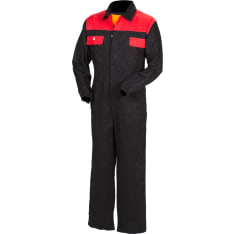 Priha black/red cotton jumpsuit